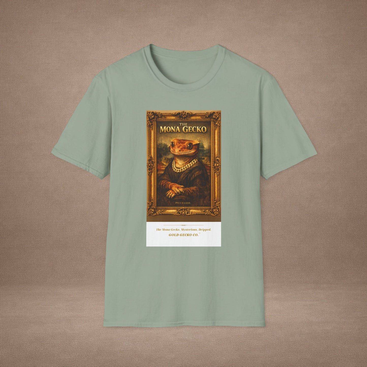 Design #col19-1 - Mona Gecko — Fine Art Tee
