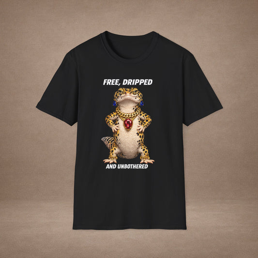 DESIGN #04-1 Free, Dripped & Unbothered — 4th of July Tee