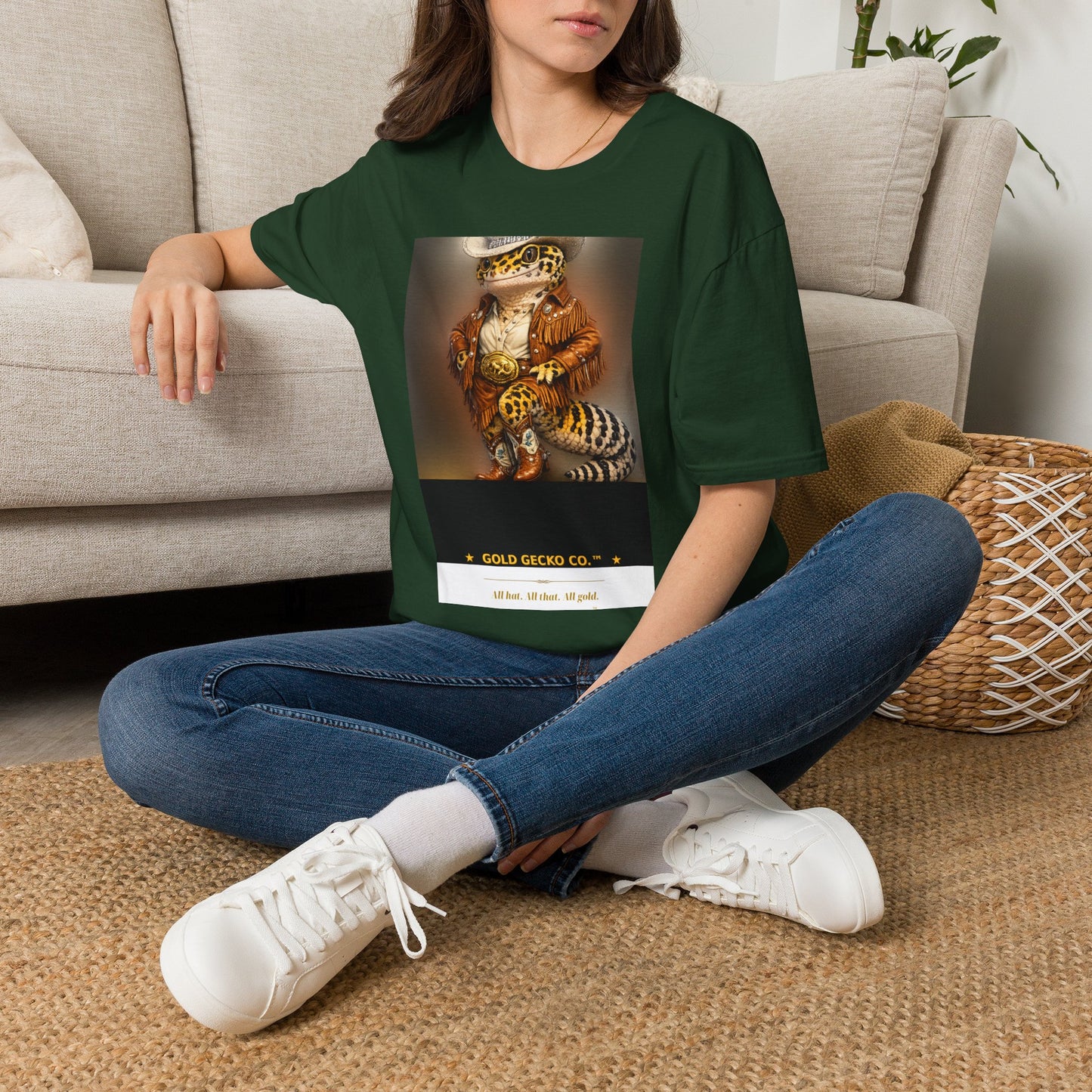 Gold Gecko Co.™ | Cowgirl Swagger | Crested Gecko | Comfort Colors 6500