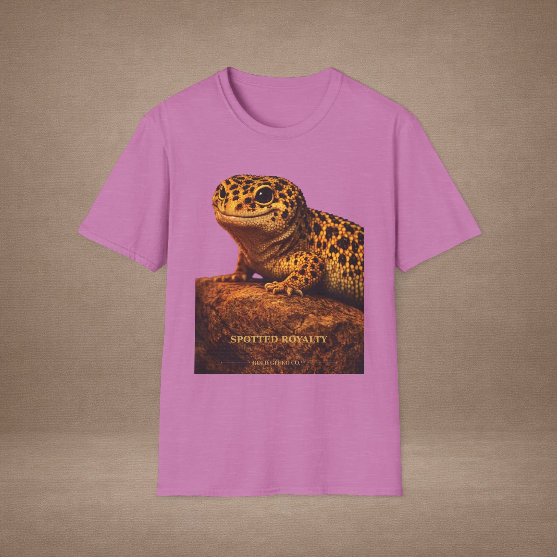 Leopard Gecko — Spotted Royalty — photoreal reptile portraits — the ultimate herp appreciation. Gold Gecko Co. Reptile Roll Call collection.