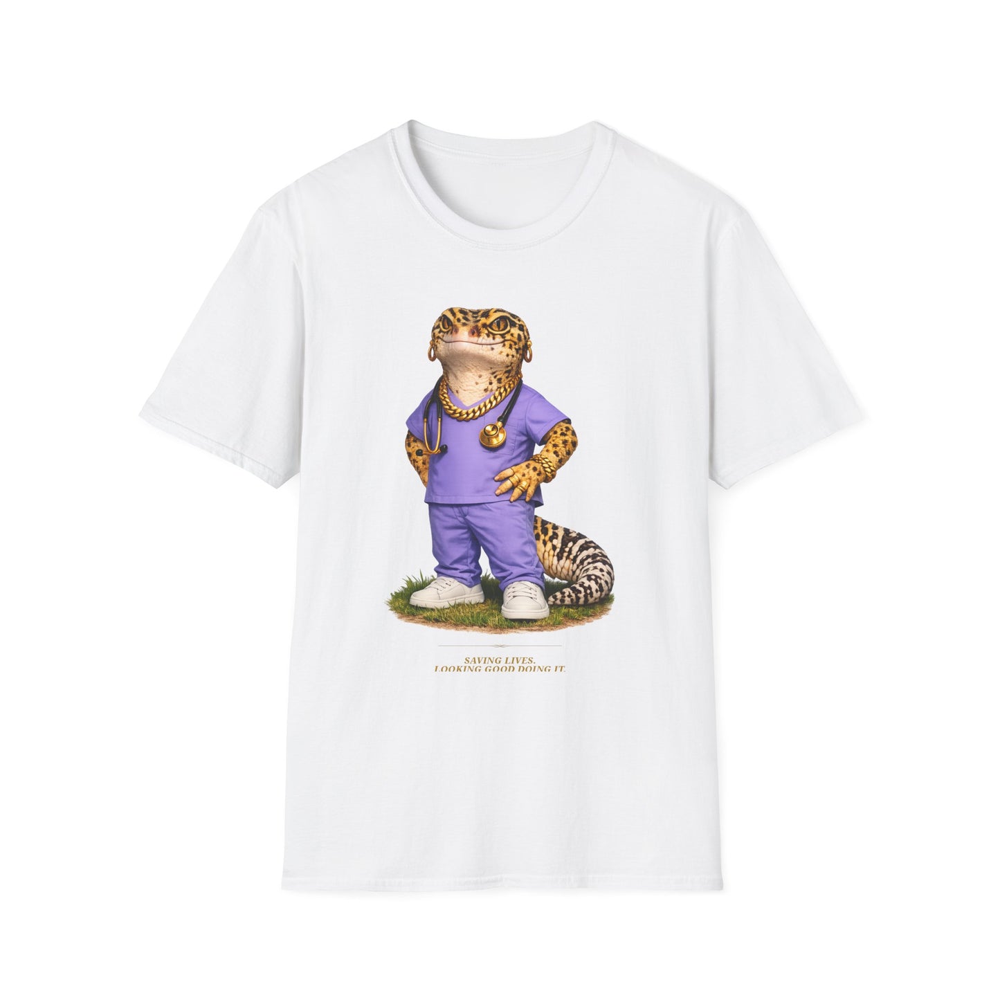 Gold Gecko Co.™ | Scrubs | Leopard Gecko | Comfort Colors 6500