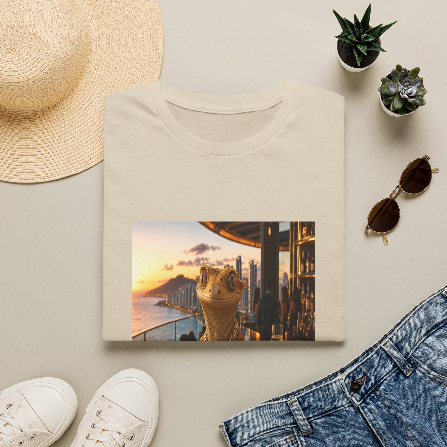Gold Gecko Co.™ | De Vacaciones | Crested Gecko | Comfort Colors 6500