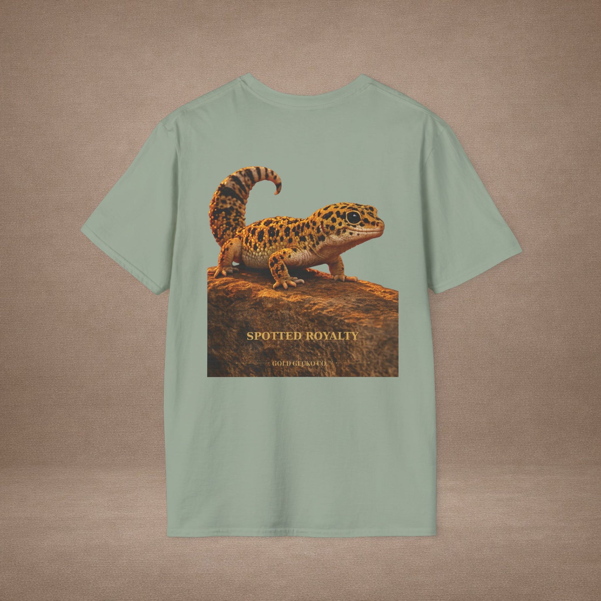 Leopard Gecko — Spotted Royalty — photoreal reptile portraits — the ultimate herp appreciation. Gold Gecko Co. Reptile Roll Call collection.