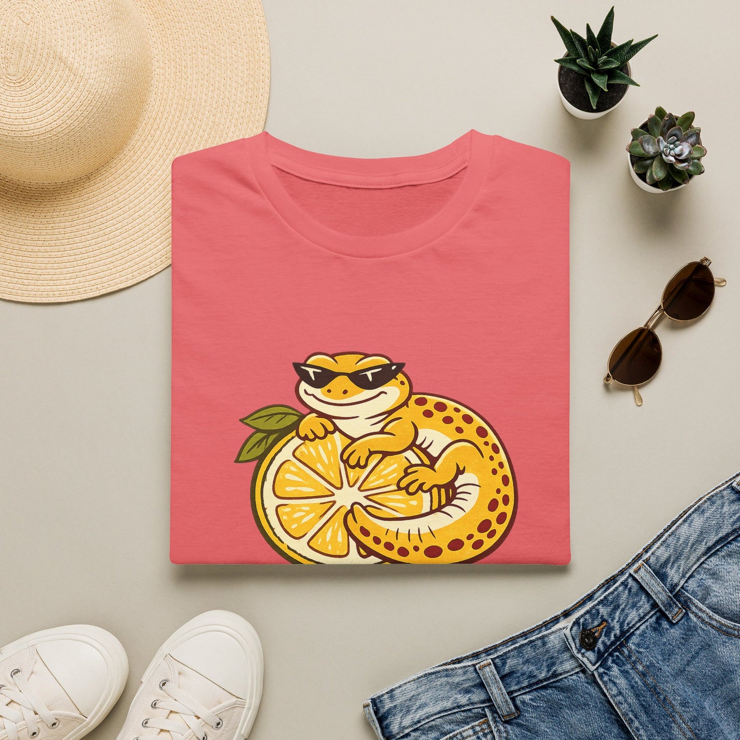 La Dolce Lizard Amalfi lemons Italian graphic t-shirt — Gold Gecko Co.