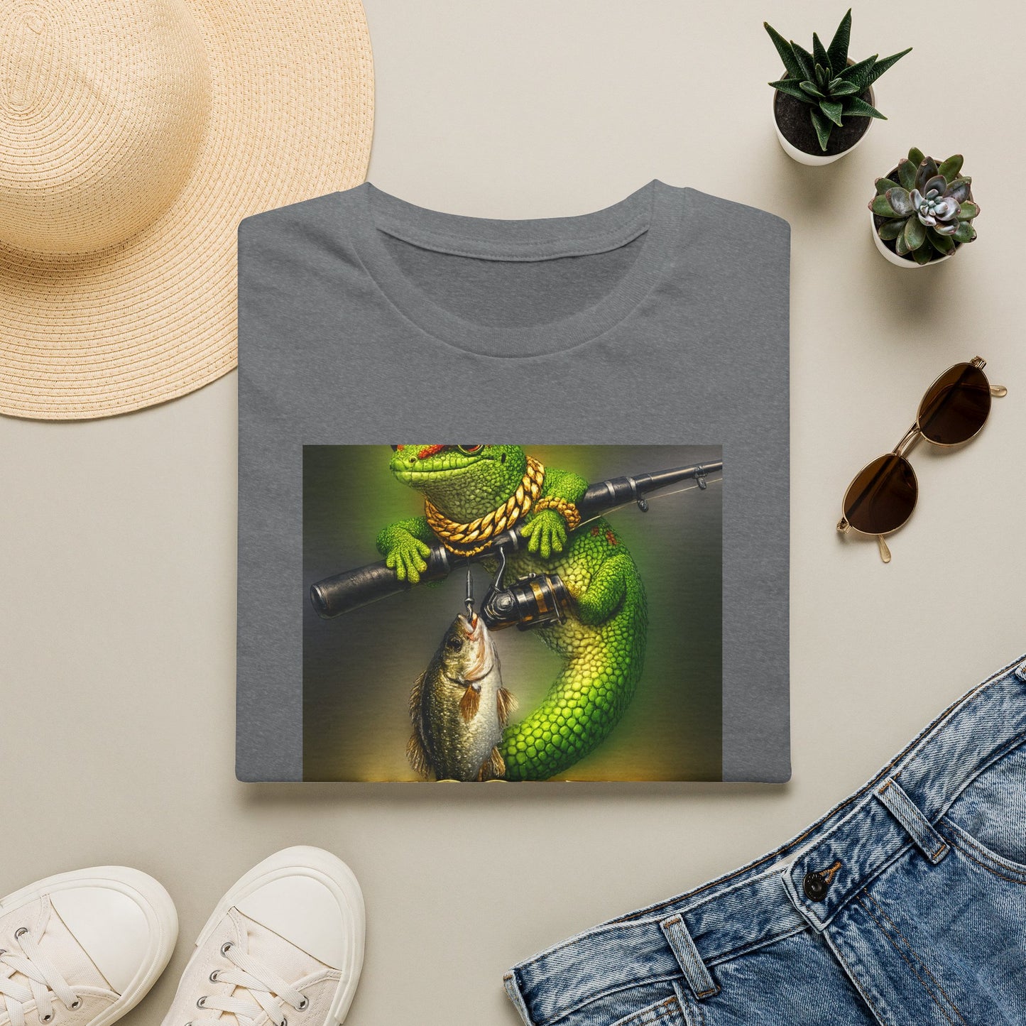 Gold Gecko Co.™ | Hooked on the Good Life | Day Gecko | Comfort Colors 6500