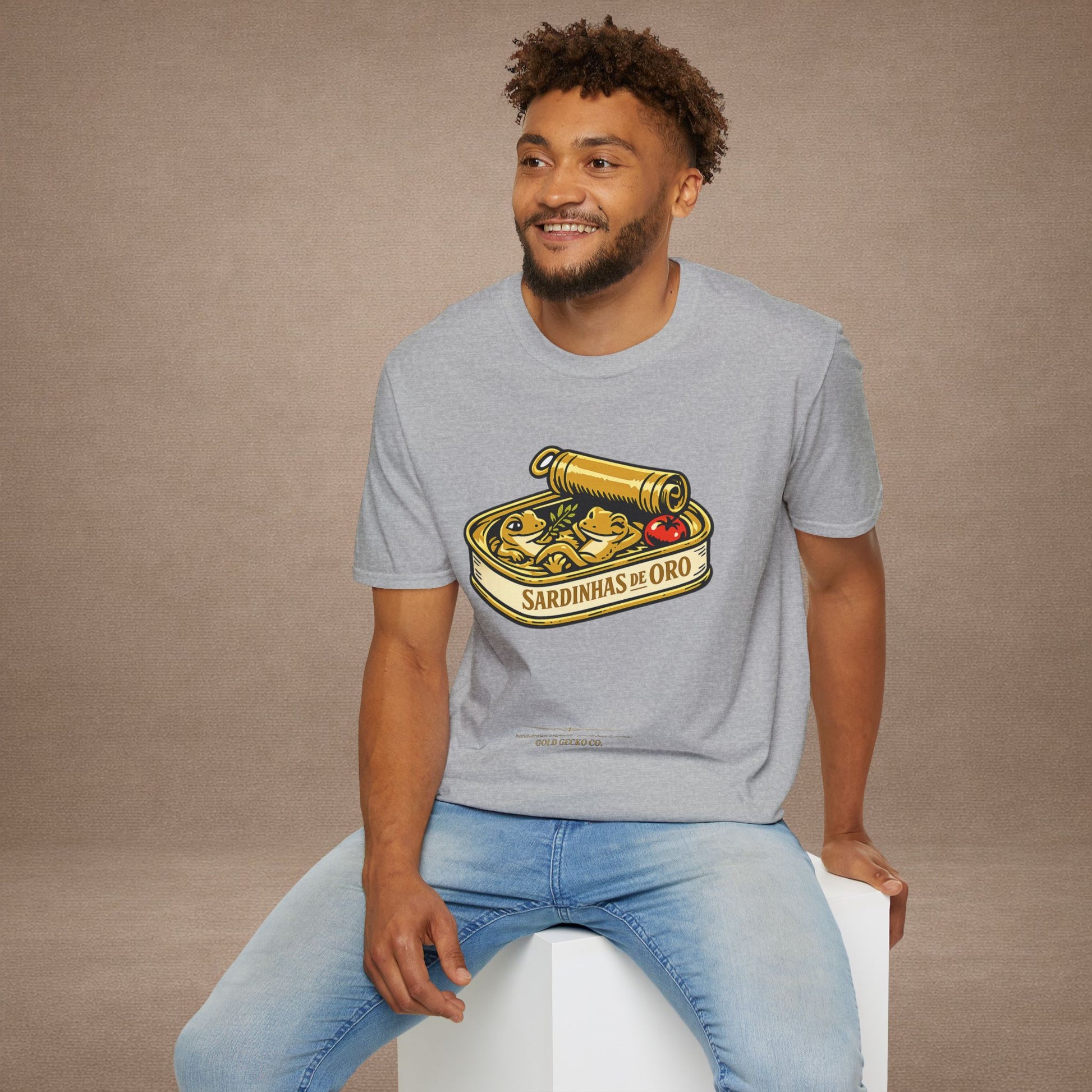 Sardinhas de Ouro Portuguese fish market graphic t-shirt — Gold Gecko Co.