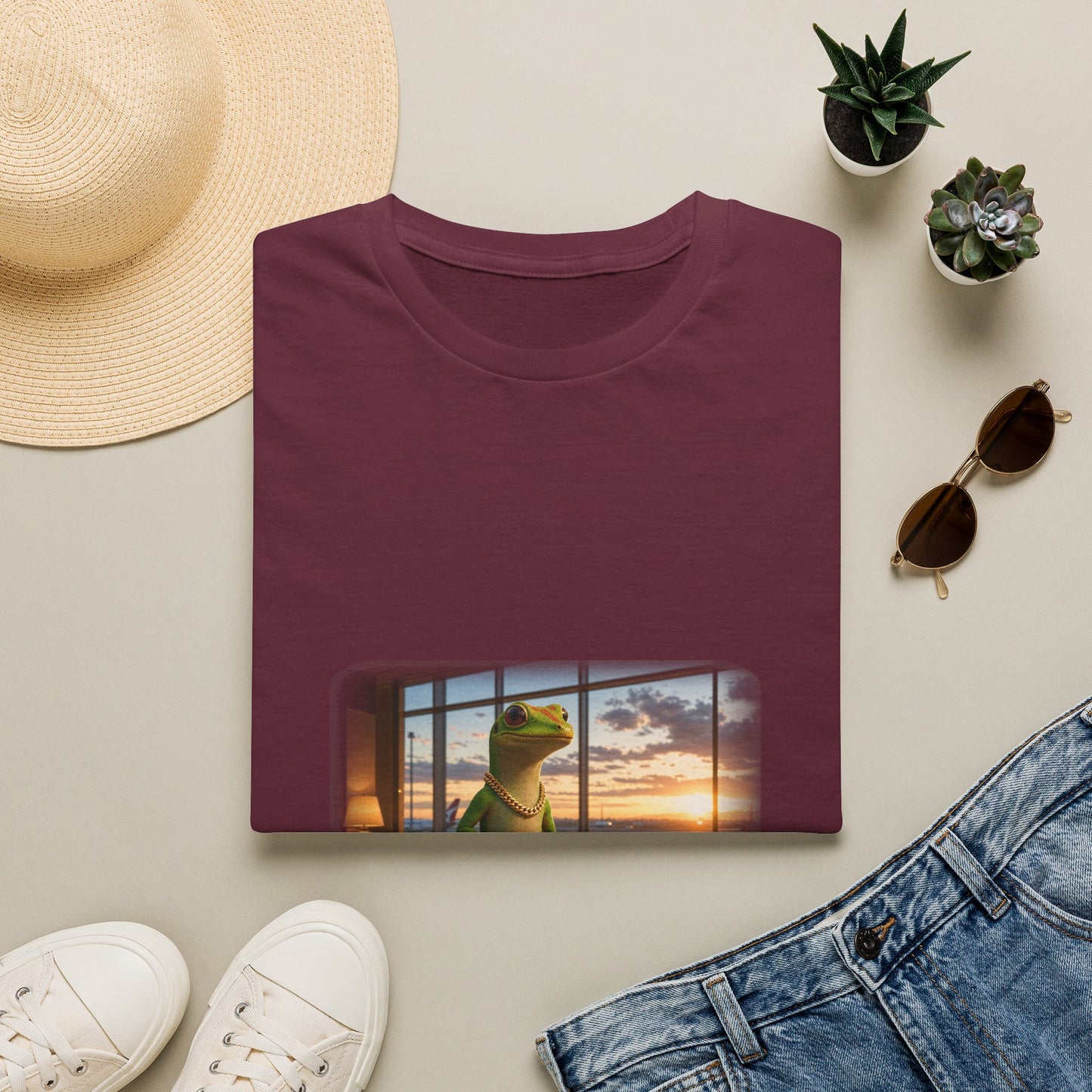 Gold Gecko Co.™ | Passport Stamped | Day Gecko | Comfort Colors 6500
