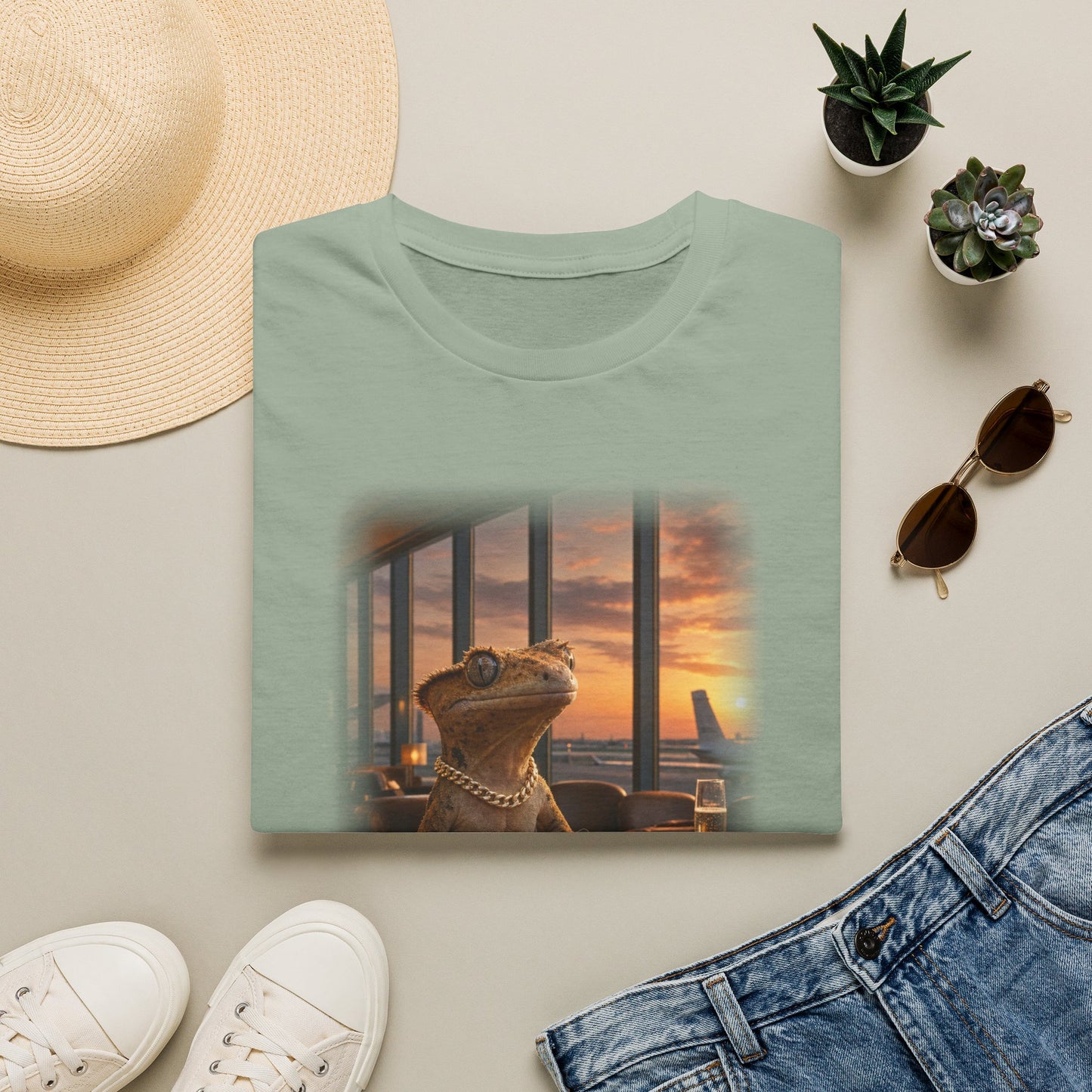 Gold Gecko Co.™ | Passport Stamped | Crested Gecko | Comfort Colors 6500