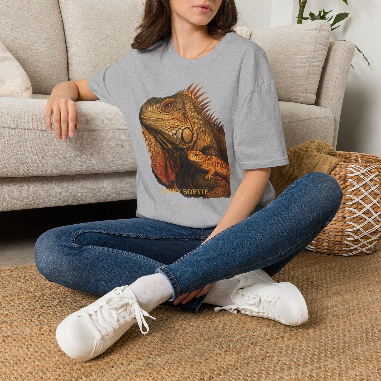 Iguana — Spiky Softie — photoreal reptile portraits — the ultimate herp appreciation. Gold Gecko Co. Reptile Roll Call collection.