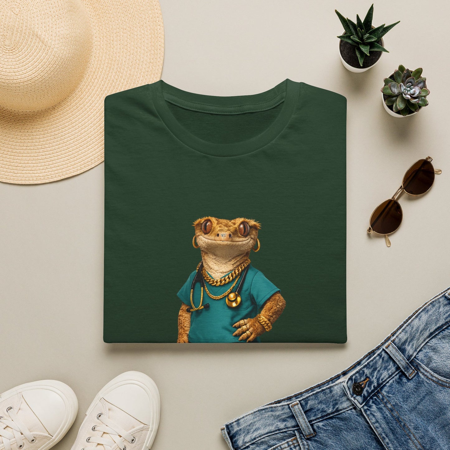 Gold Gecko Co.™ | Scrubs | Crested Gecko | Comfort Colors 6500