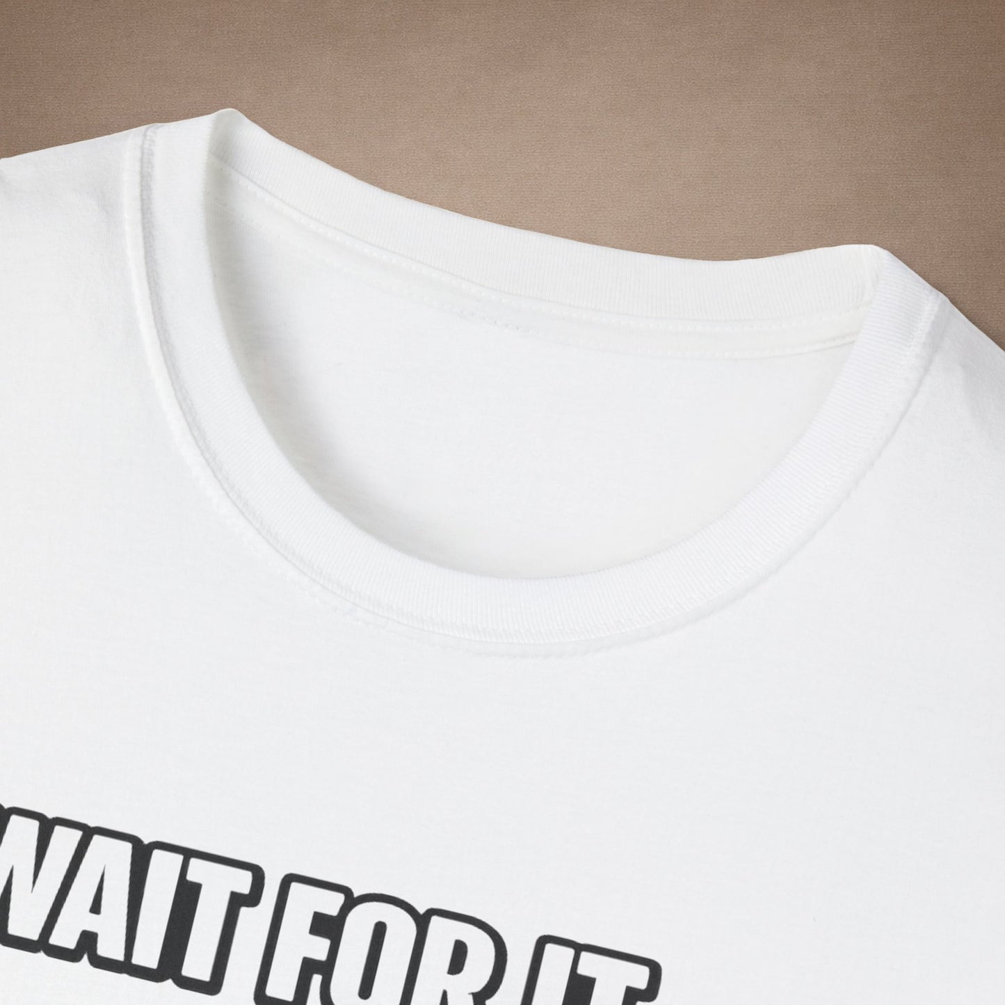 DESIGN #20 Wait For It… — Side-Eye Leopard Gecko Tee (Front & Back)- White Letters