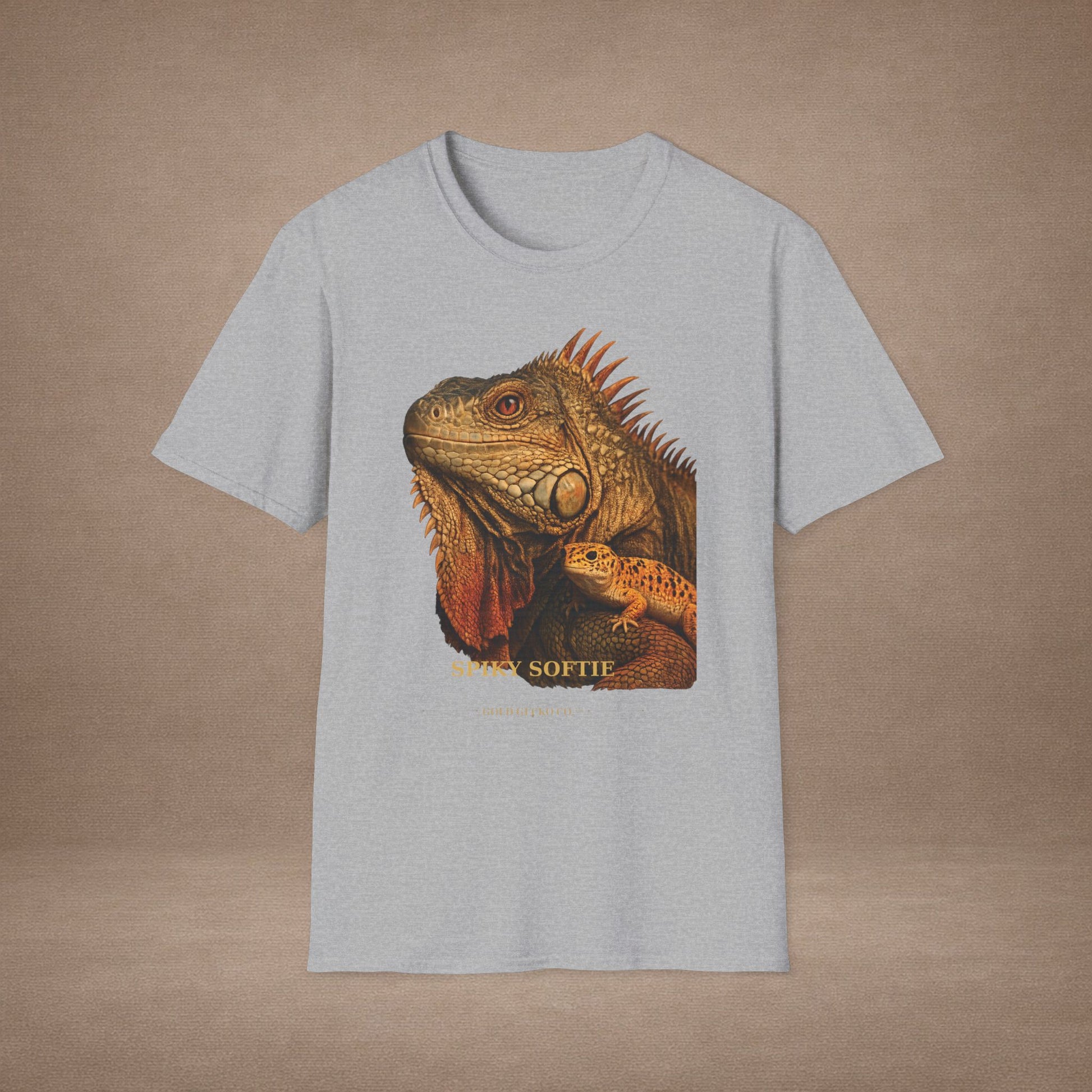 Iguana — Spiky Softie — photoreal reptile portraits — the ultimate herp appreciation. Gold Gecko Co. Reptile Roll Call collection.