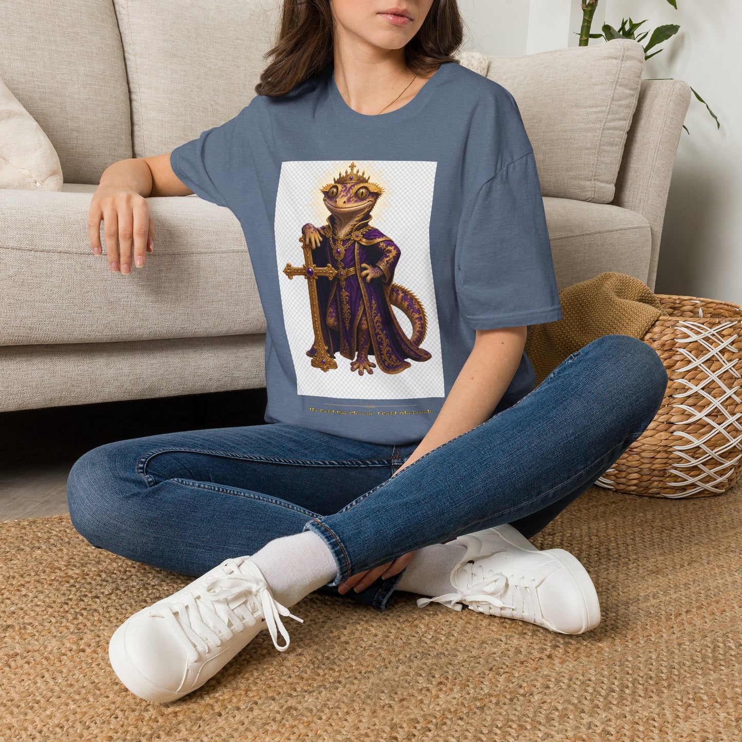 Gold Gecko Co. | He Said I'm Chosen. I Said Obviously. | Faith Gecko Tee