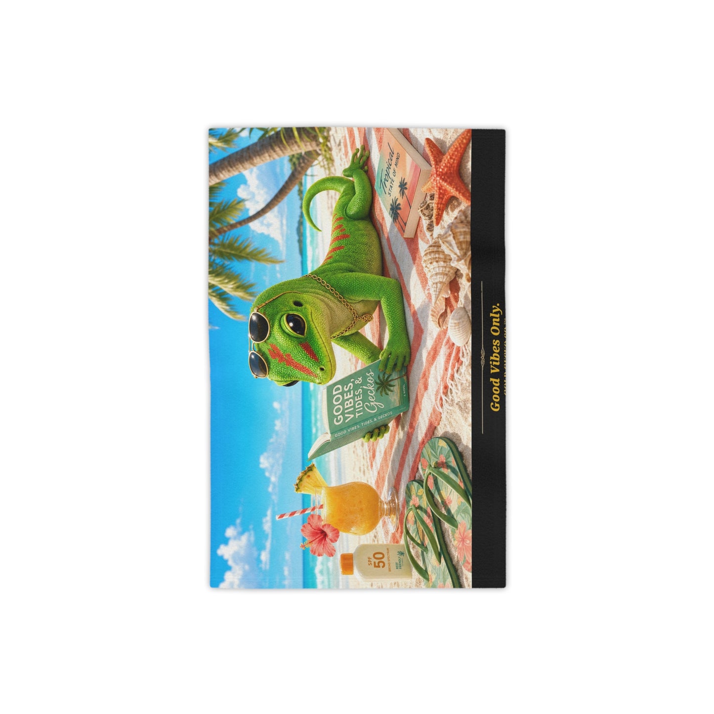Col101-3-V1-BT-PrimaPrint-GoodVibesOnly-BeachReading-DayGecko-Illustrated-GoldGeckoCo