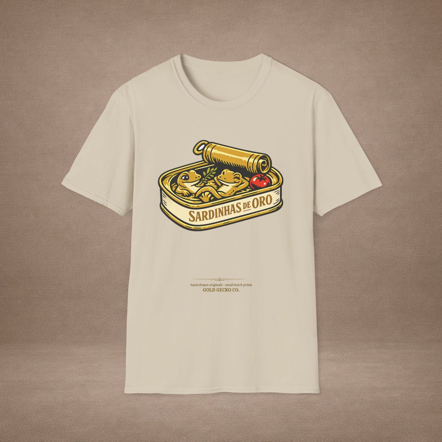 Sardinhas de Ouro Portuguese fish market graphic t-shirt — Gold Gecko Co.