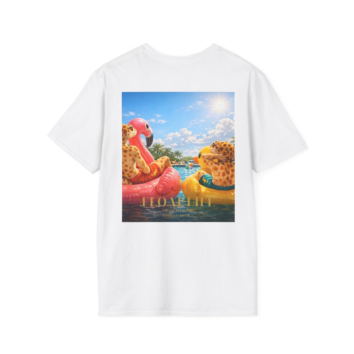 Col1453-02-V1-TS-Gildan64000-FloatLife-Realistic-GoldGeckoCo