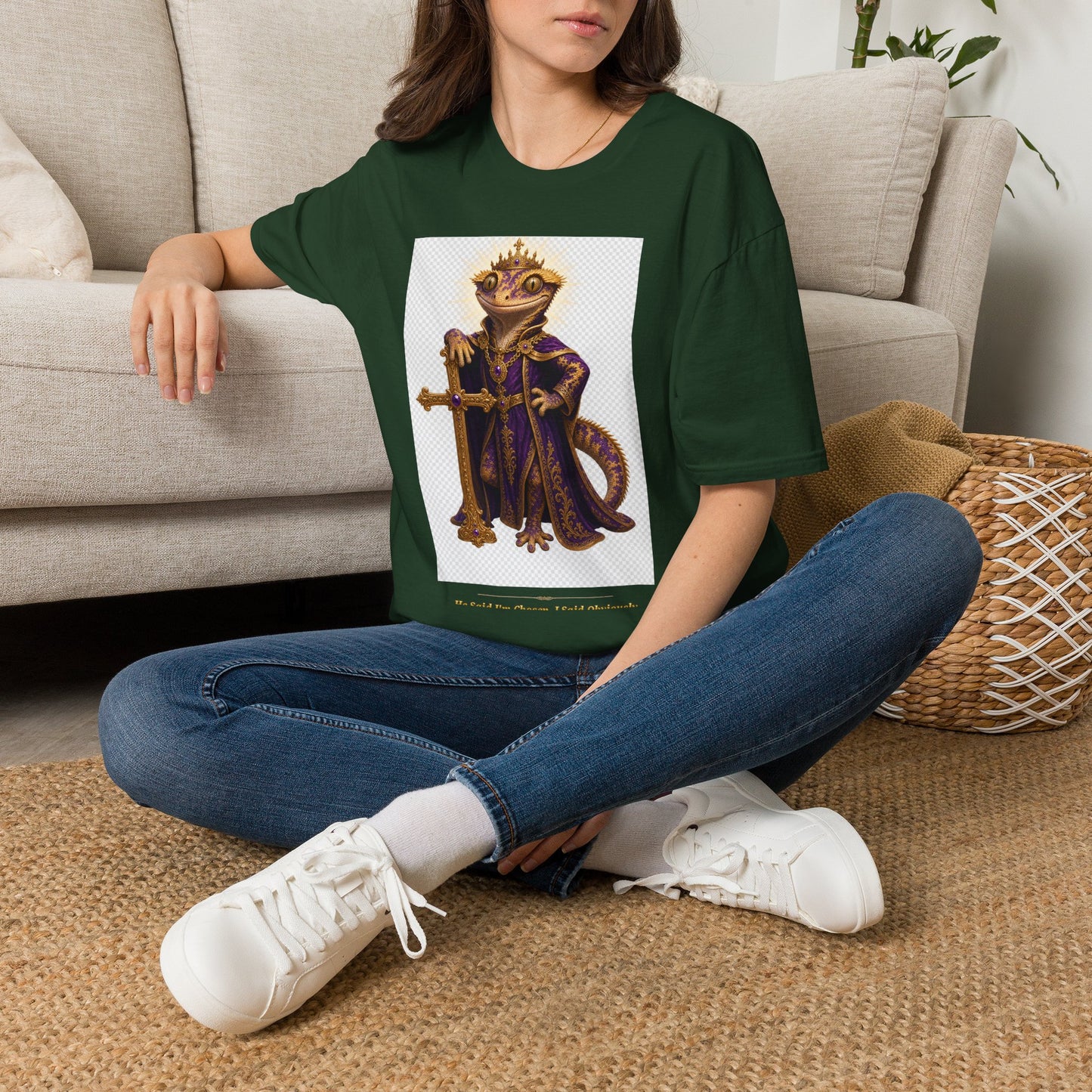 Gold Gecko Co. | He Said I'm Chosen. I Said Obviously. | Faith Gecko Tee