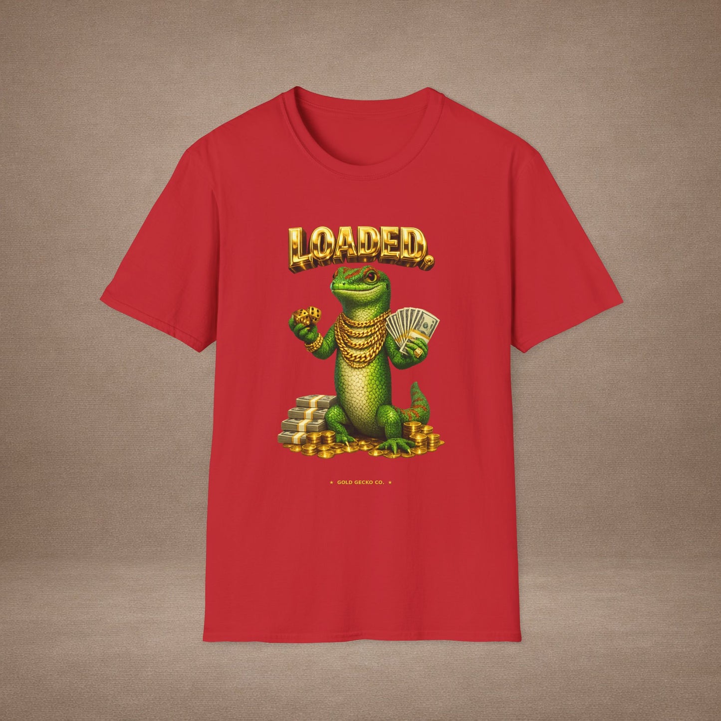 DESIGN #29-1 -Gambling - Loaded  Realistic (gold Lettering)