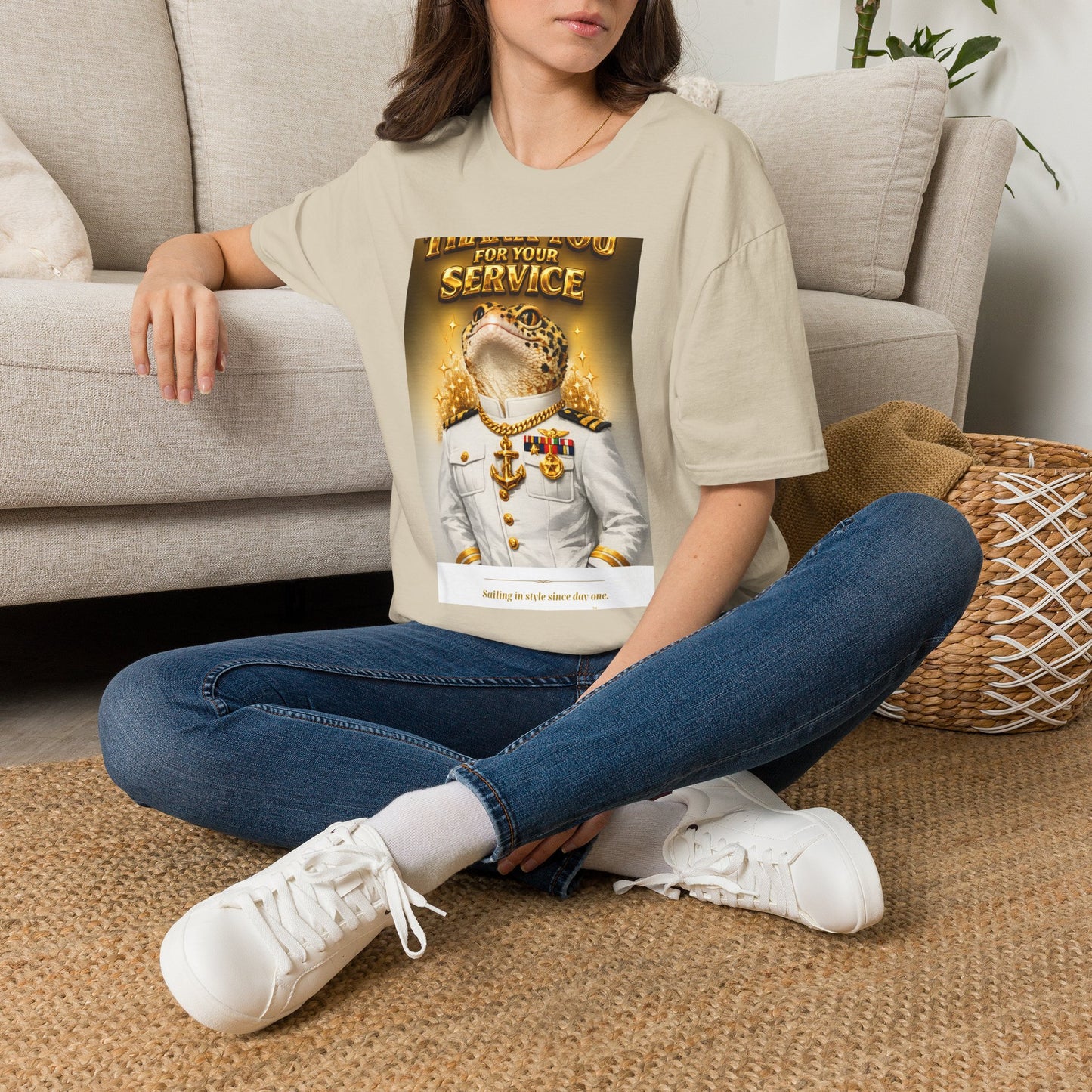 Gold Gecko Co.™ | Navy Pride | Day Gecko | Comfort Colors 6500