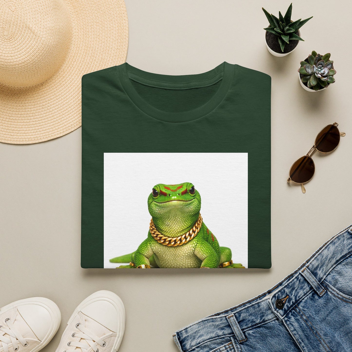 Gold Gecko Co.™ | Portrait | Day Gecko | Comfort Colors 6500