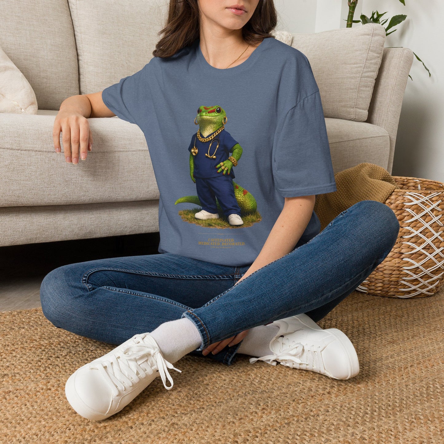 Gold Gecko Co.™ | Scrubs | Day Gecko | Comfort Colors 6500