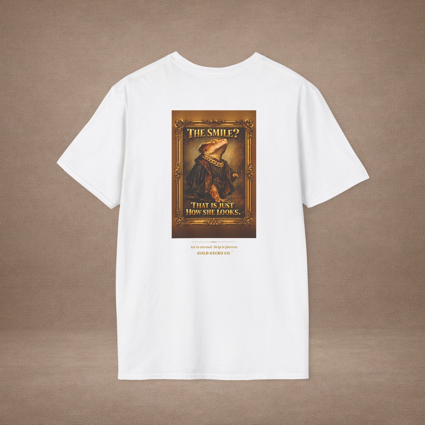 Design #col19-1 - Mona Gecko — Fine Art Tee