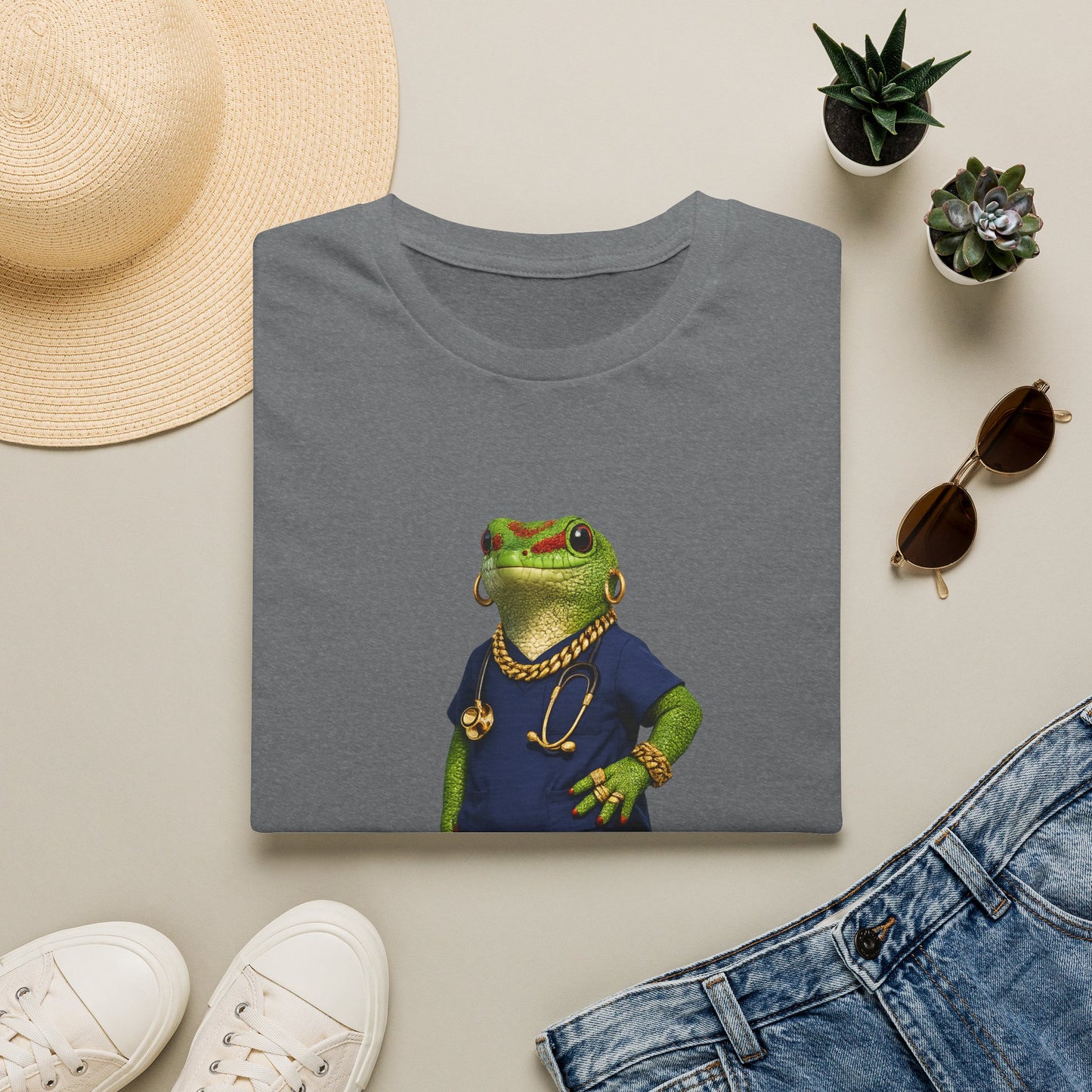 Gold Gecko Co.™ | Scrubs | Day Gecko | Comfort Colors 6500