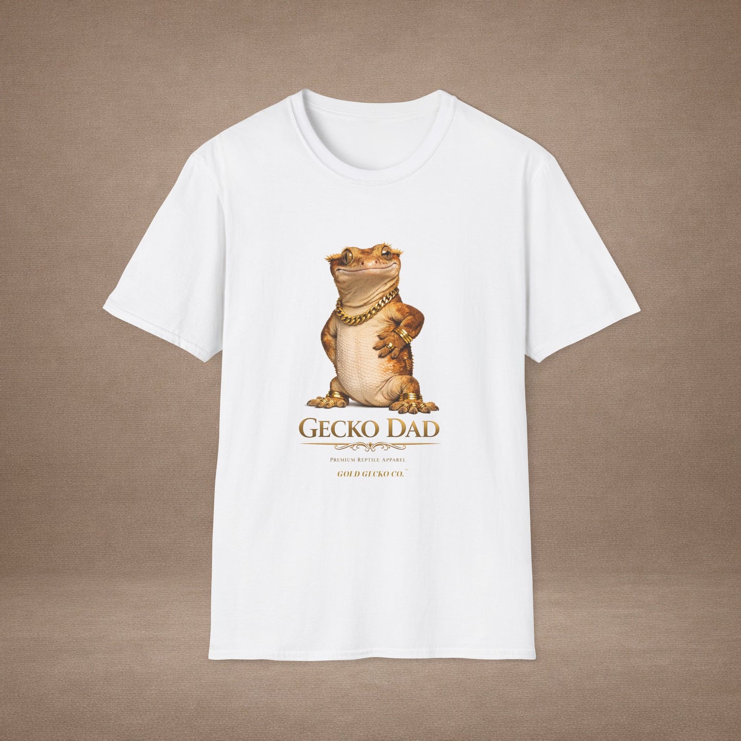 DESIGN #03-G- Gecko Dad — Dad Mode: On (Gold Letters)