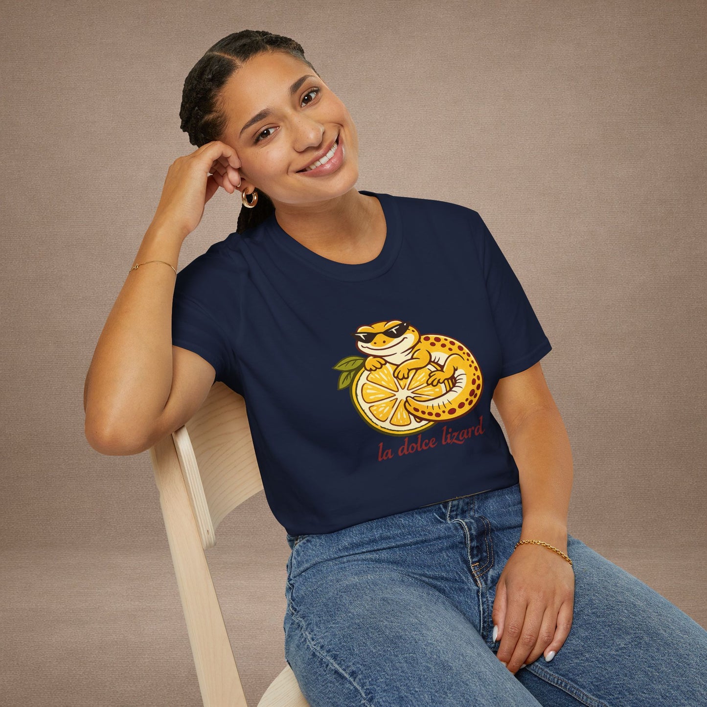 La Dolce Lizard Amalfi lemons Italian graphic t-shirt — Gold Gecko Co.