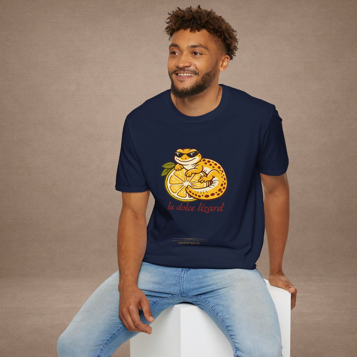 La Dolce Lizard Amalfi lemons Italian graphic t-shirt — Gold Gecko Co.