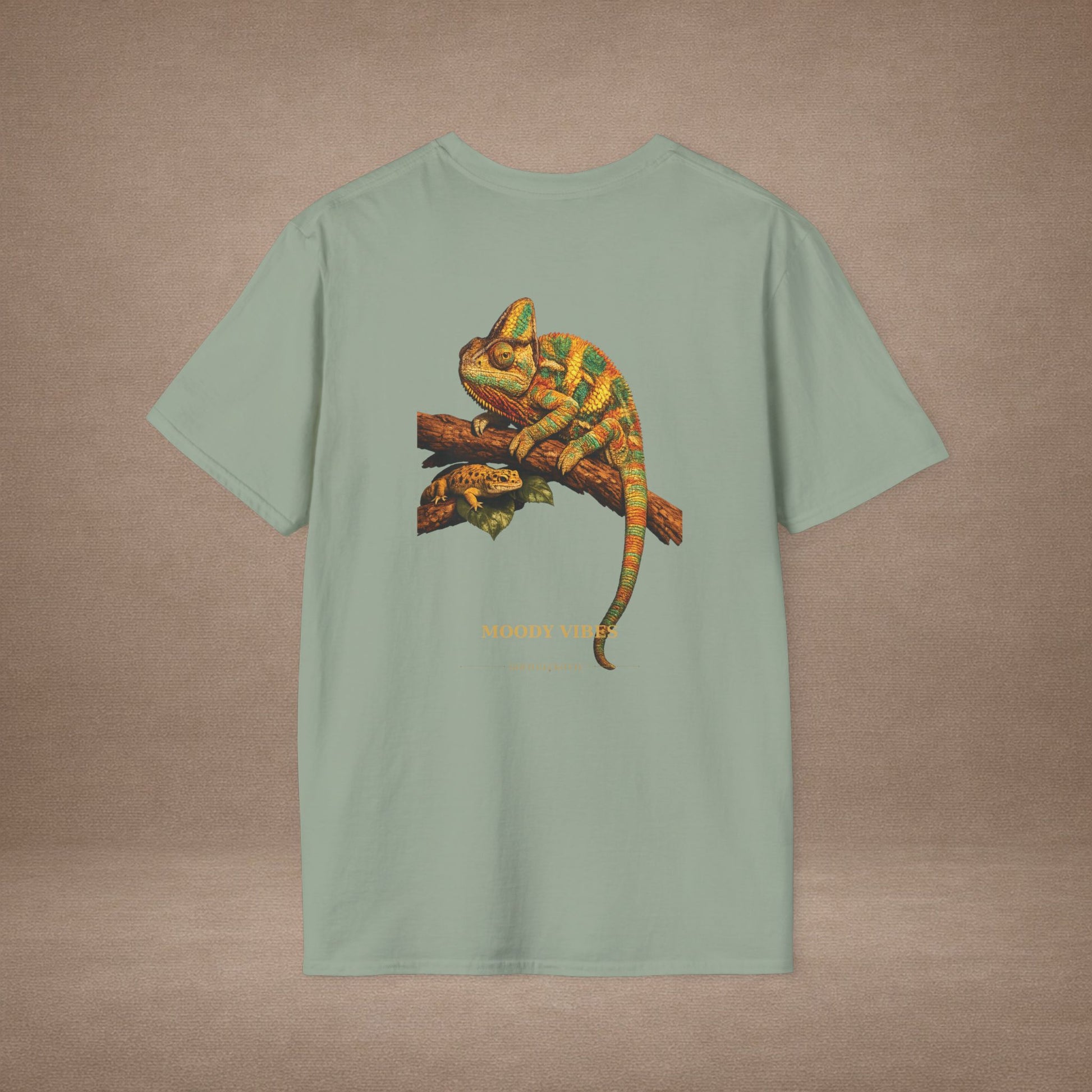 Chameleon — Moody Vibes — photoreal reptile portraits — the ultimate herp appreciation. Gold Gecko Co. Reptile Roll Call collection.