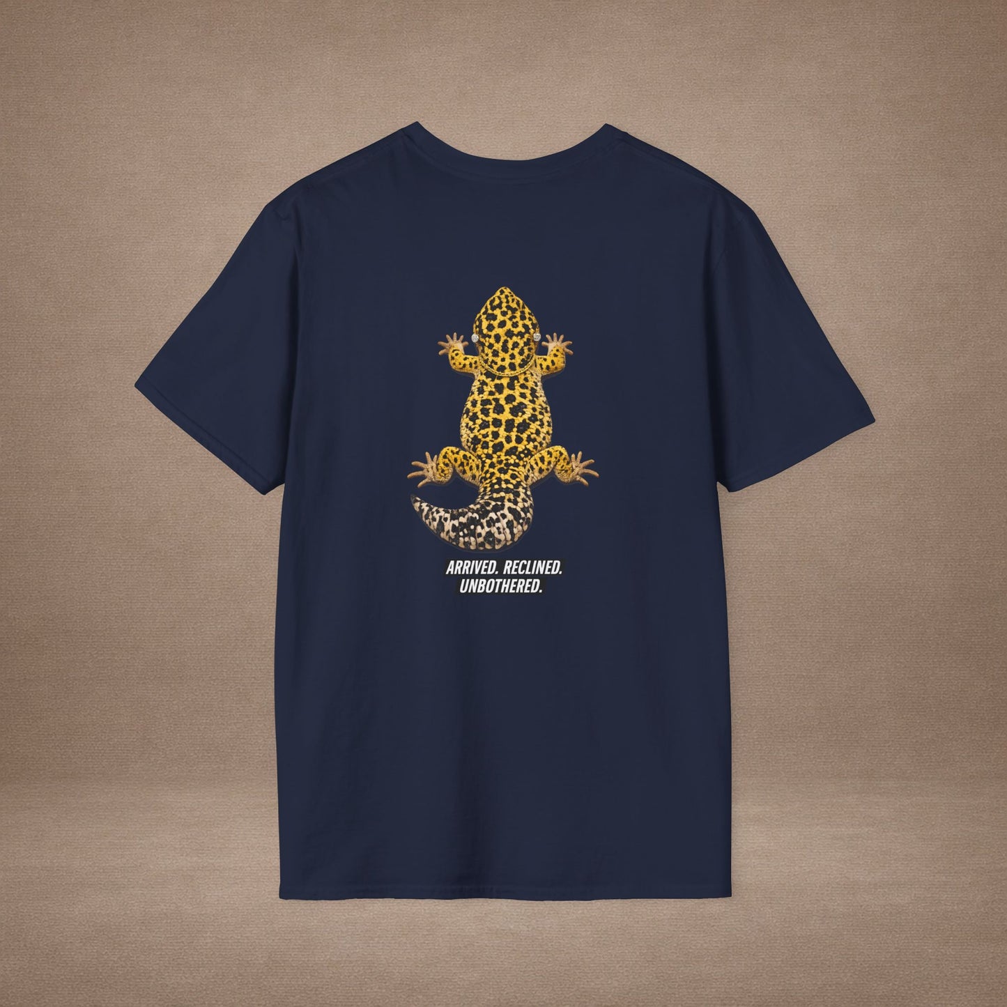 DESIGN #3- Too Dripped To Look Back — Leopard Gecko Tee -BL