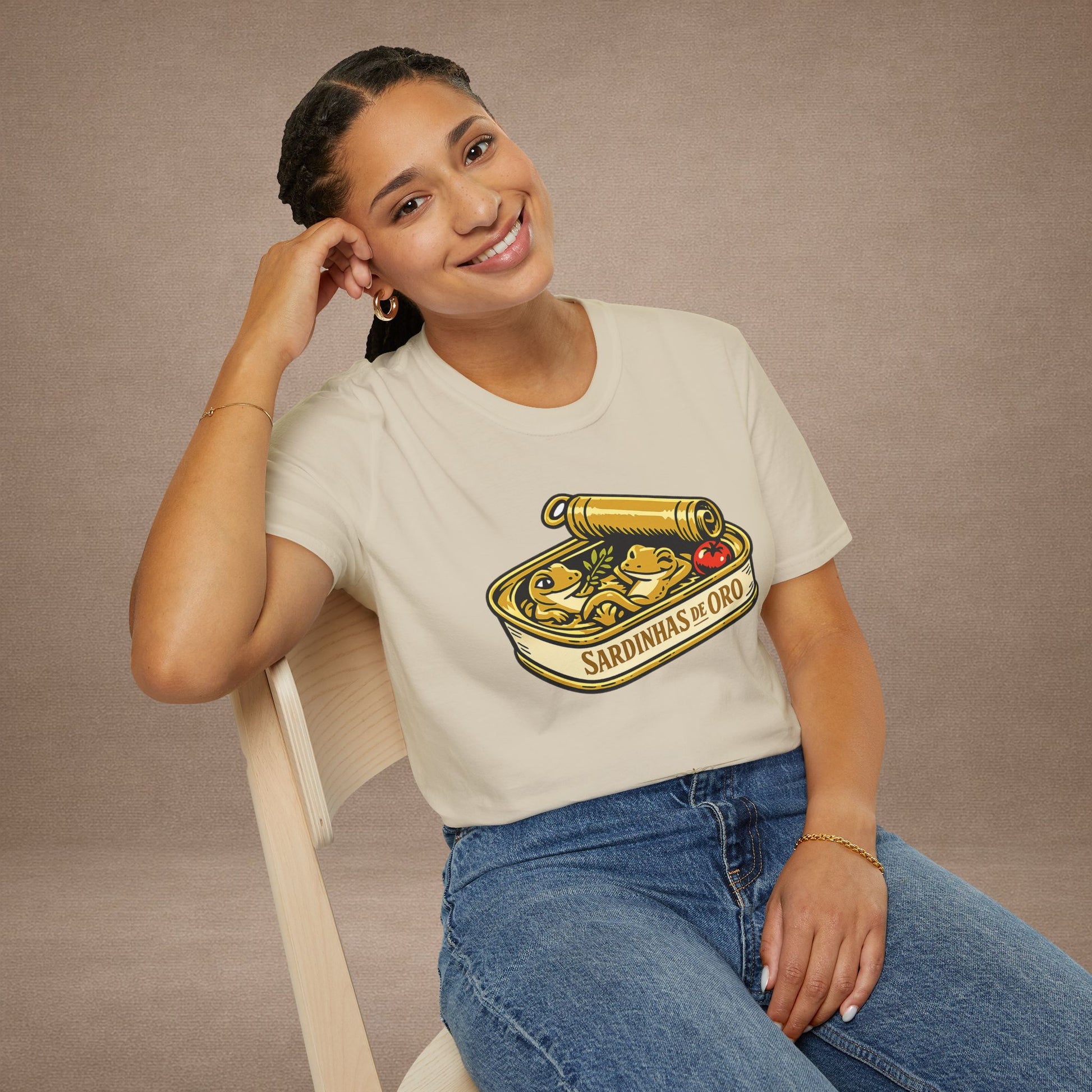 Sardinhas de Ouro Portuguese fish market graphic t-shirt — Gold Gecko Co.