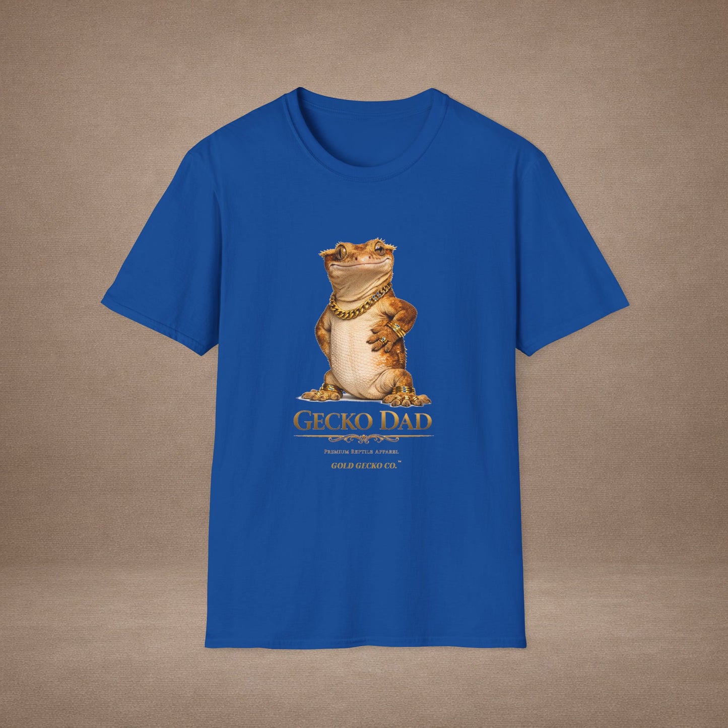 DESIGN #03-G- Gecko Dad — Dad Mode: On (Gold Letters)