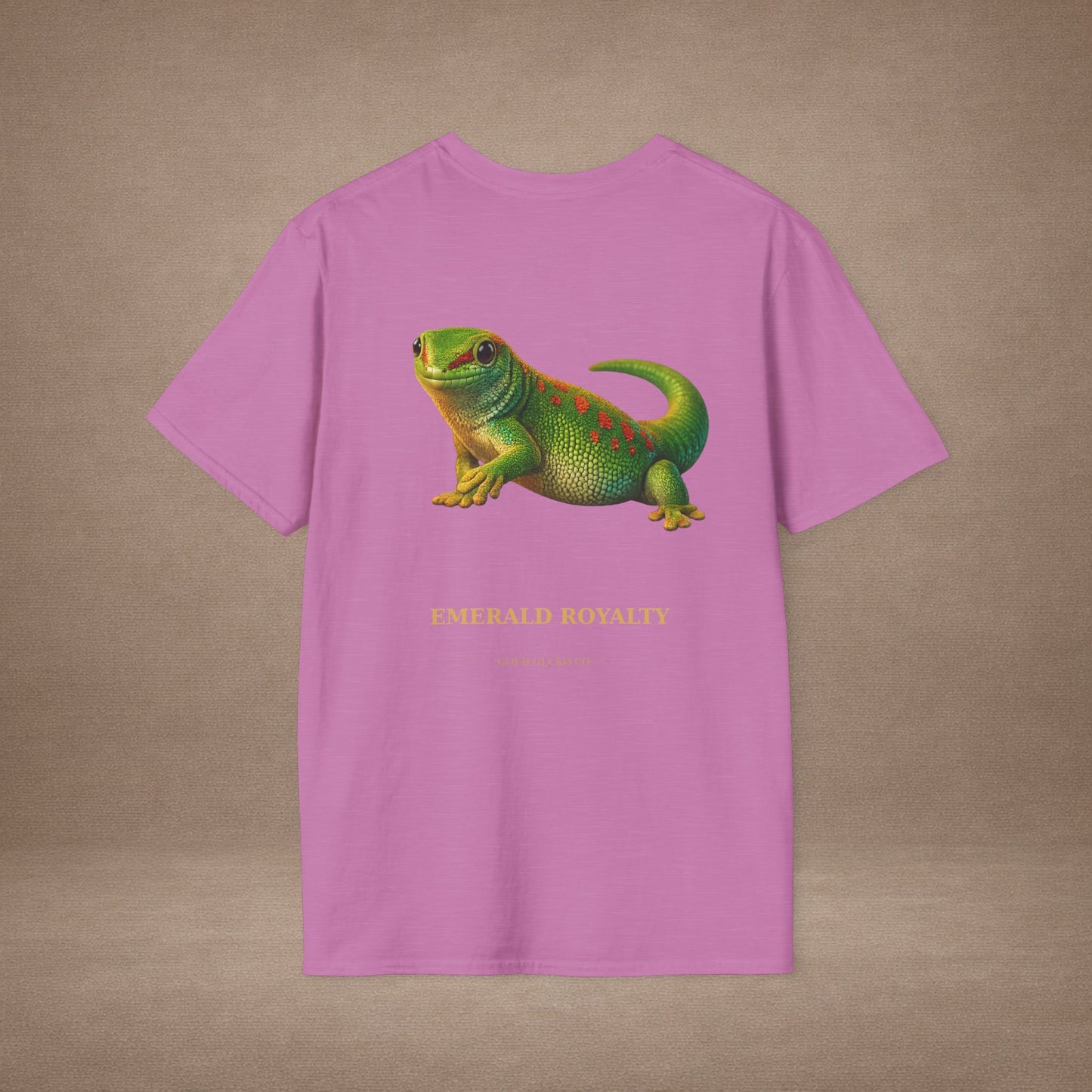 Day Gecko — Emerald Royalty — photoreal reptile portraits — the ultimate herp appreciation. Gold Gecko Co. Reptile Roll Call collection.
