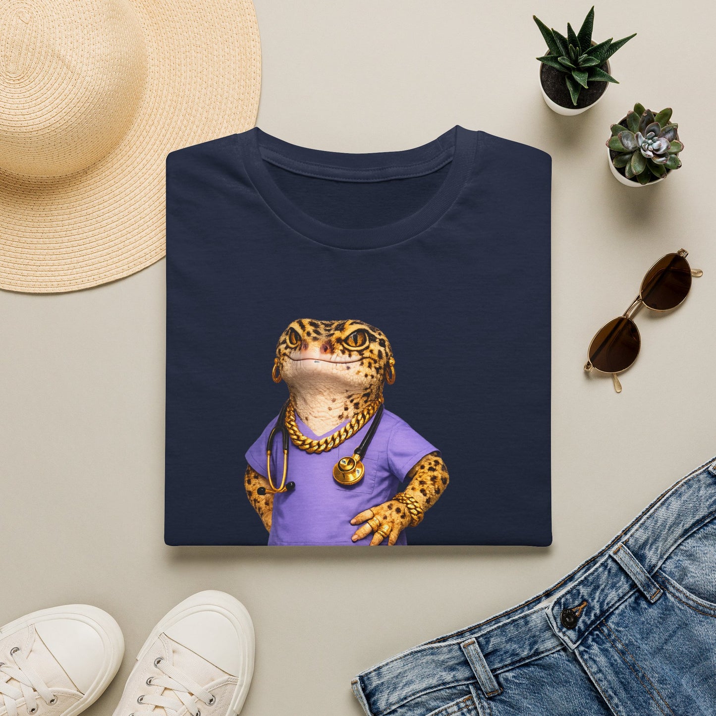 Gold Gecko Co.™ | Scrubs | Leopard Gecko | Comfort Colors 6500