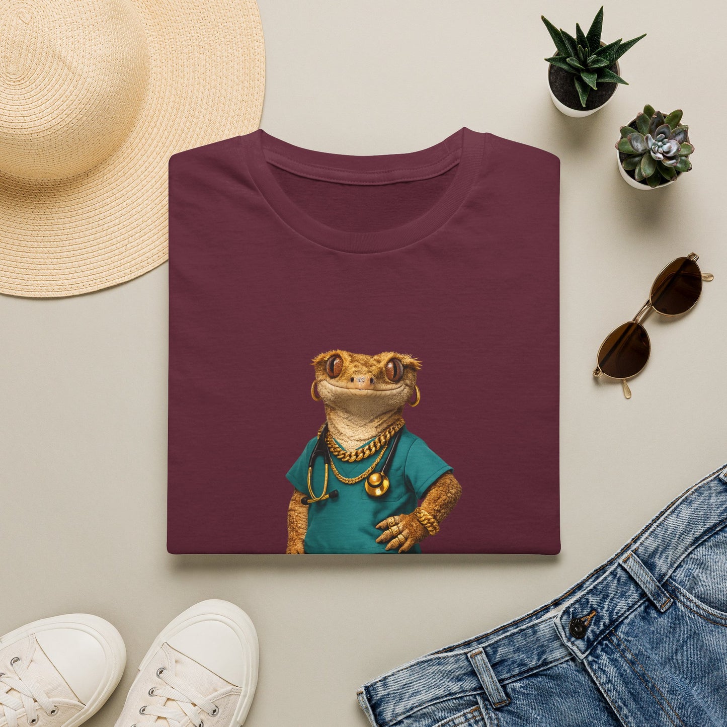 Gold Gecko Co.™ | Scrubs | Crested Gecko | Comfort Colors 6500