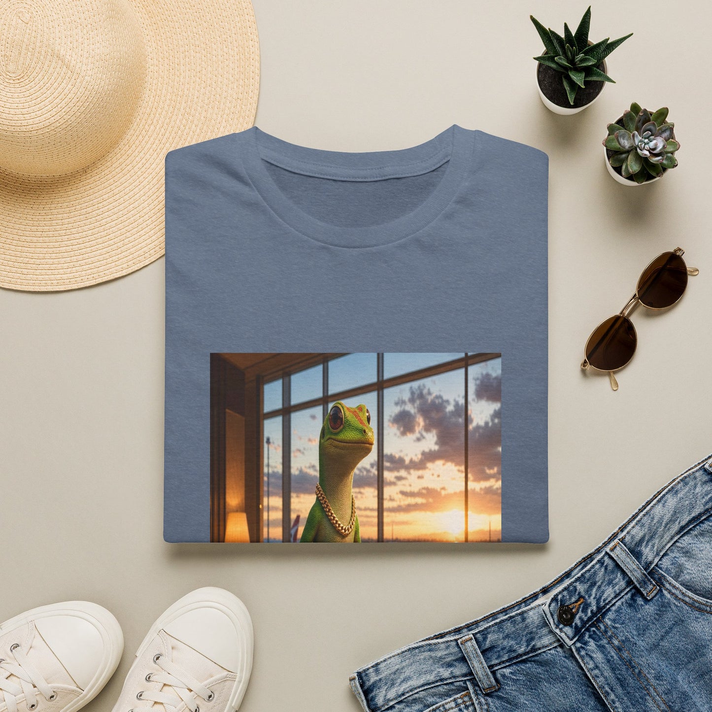 Gold Gecko Co.™ | El Mundo Me Espera | Day Gecko | Comfort Colors 6500