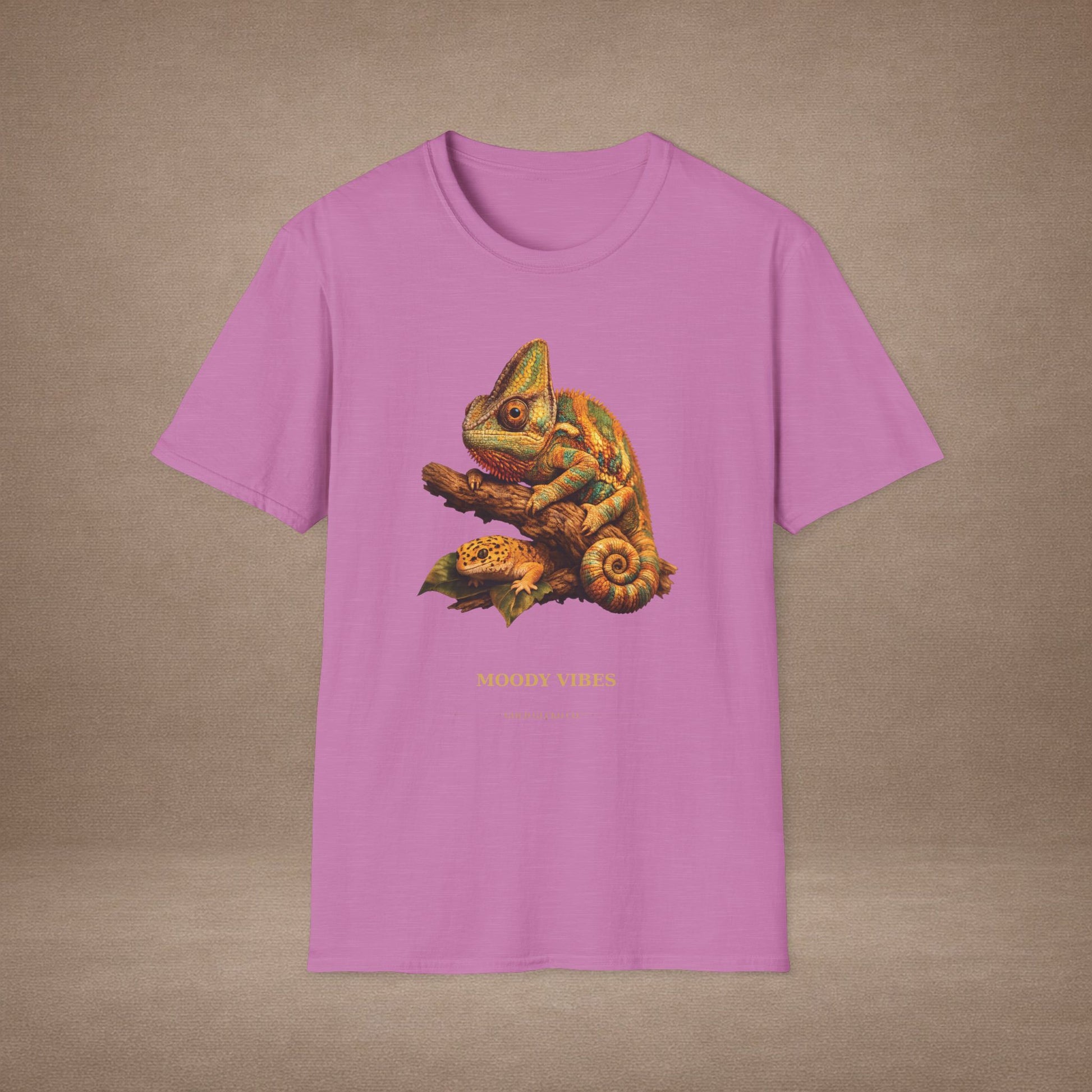 Chameleon — Moody Vibes — photoreal reptile portraits — the ultimate herp appreciation. Gold Gecko Co. Reptile Roll Call collection.