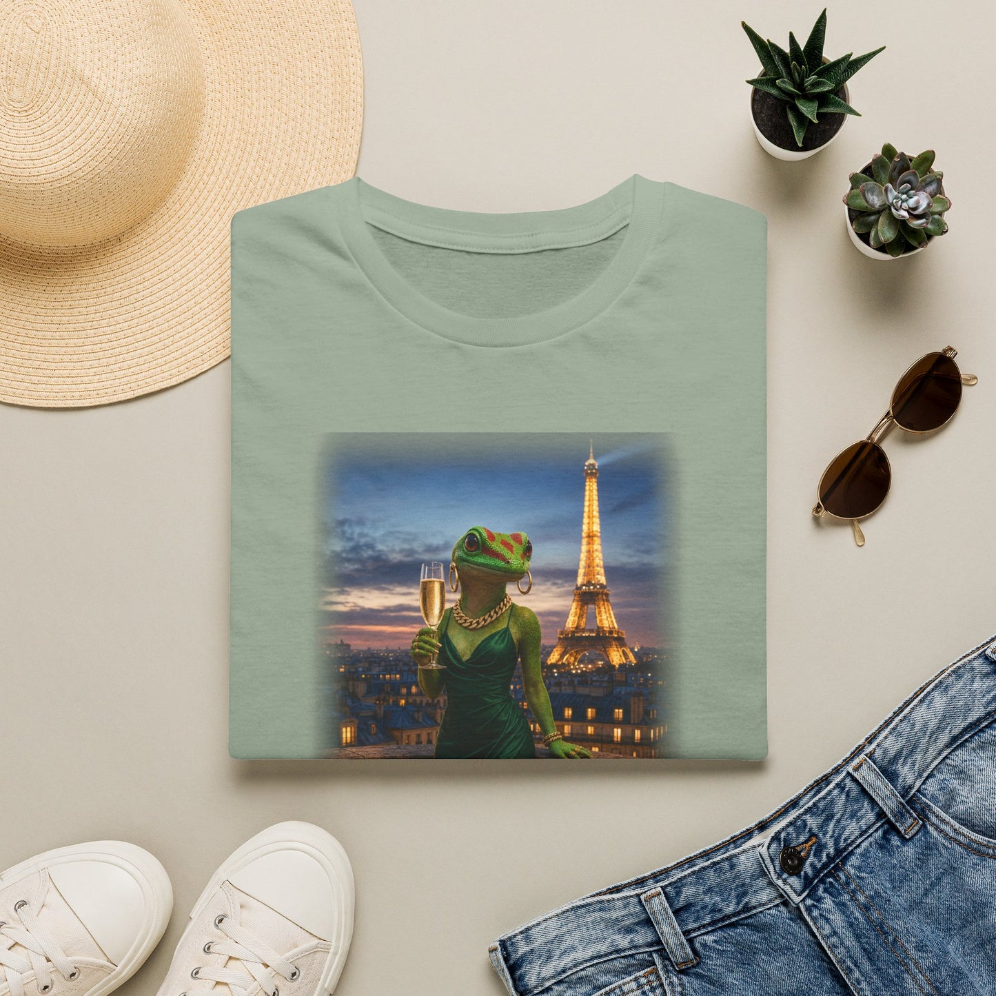 Gold Gecko Co.™ | Paris | Day Gecko | Comfort Colors 6500