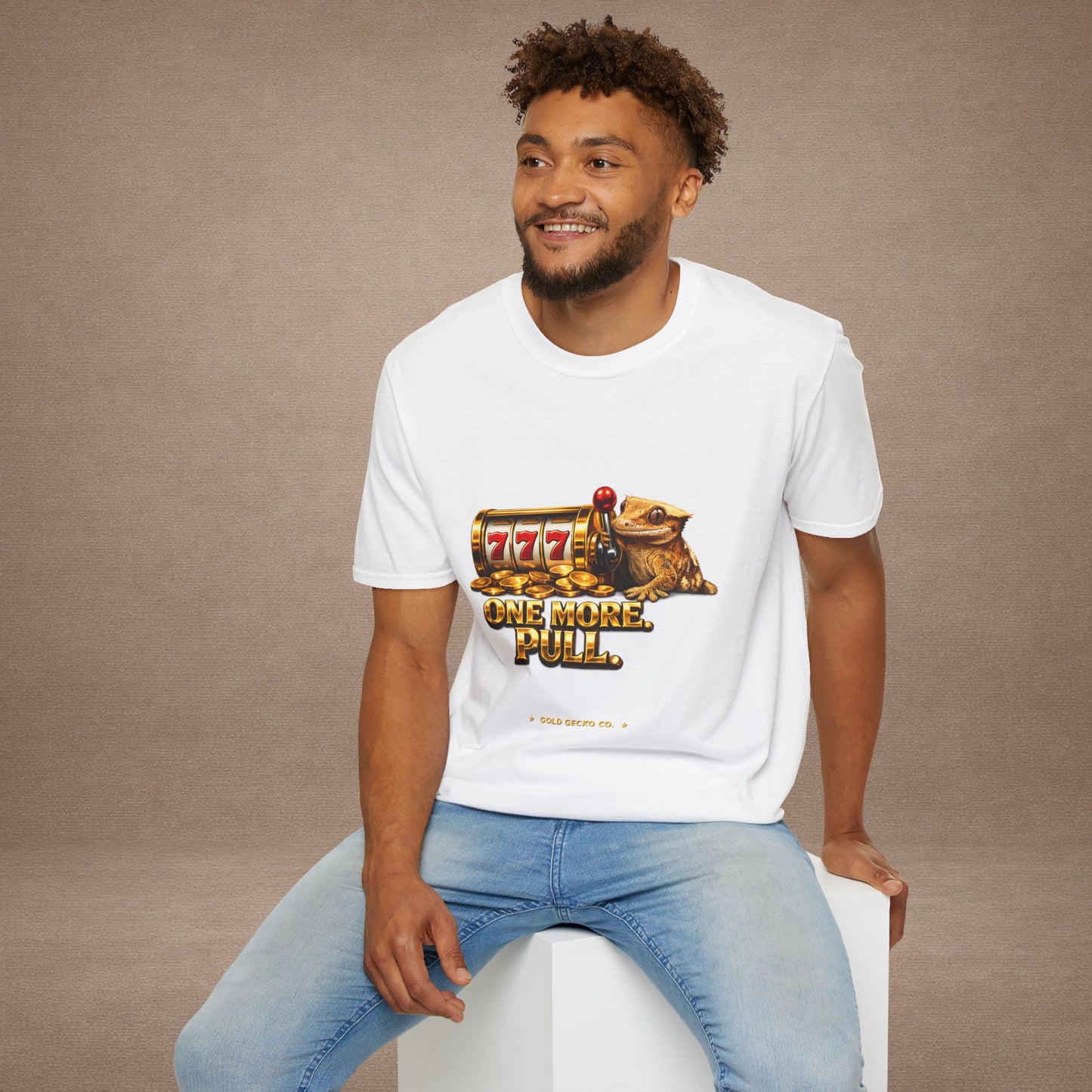 Design #29-4  Gambling- One More Pull- Realistic- (Gold Letters)