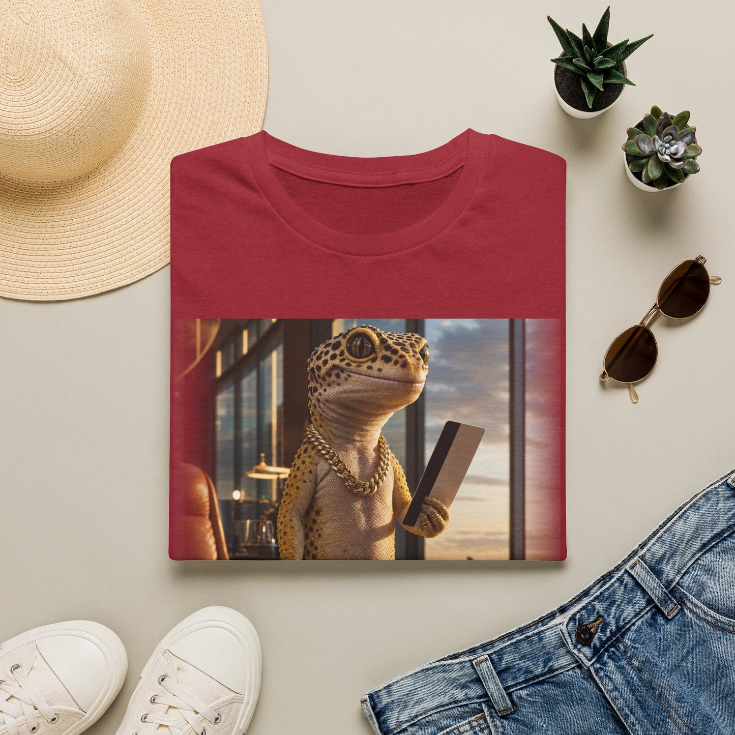Col38-1 — Passport Stamped. Drip Packed. — Vacation Series (Leopard Gecko)