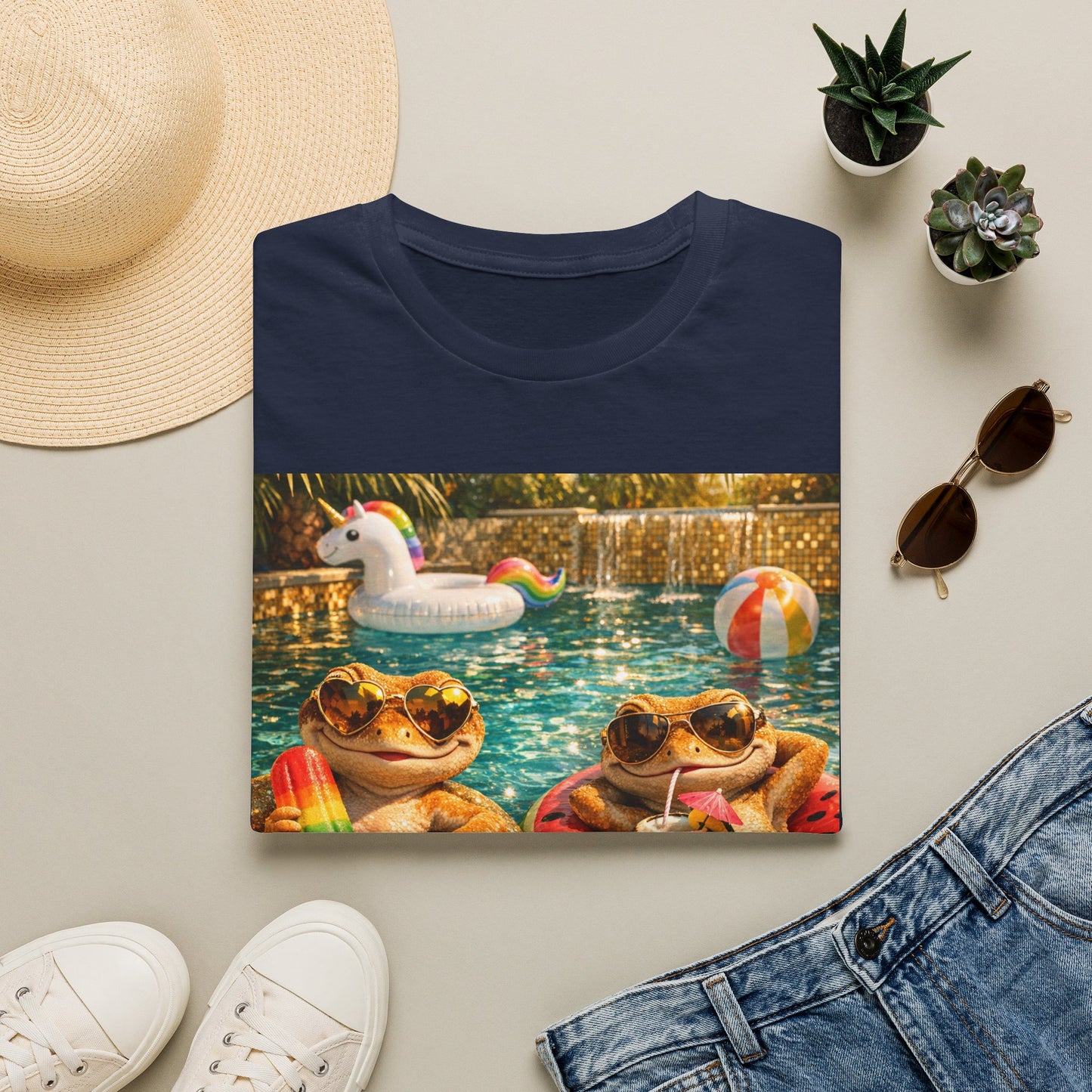 Col1403-02-V2-TS-Gildan64000-FloatLife-Realistic-GoldGeckoCo