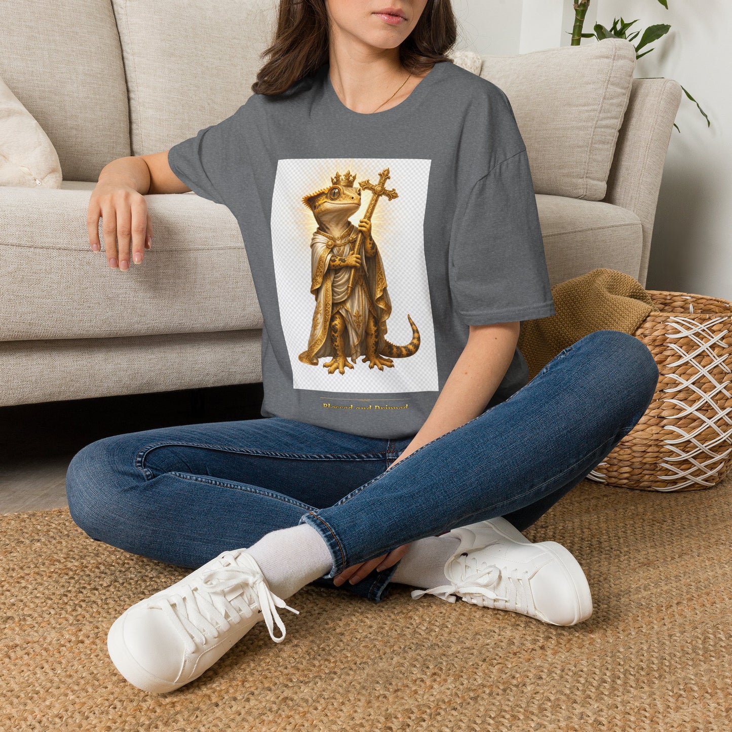 Gold Gecko Co. | Blessed and Dripped | Faith Gecko Tee