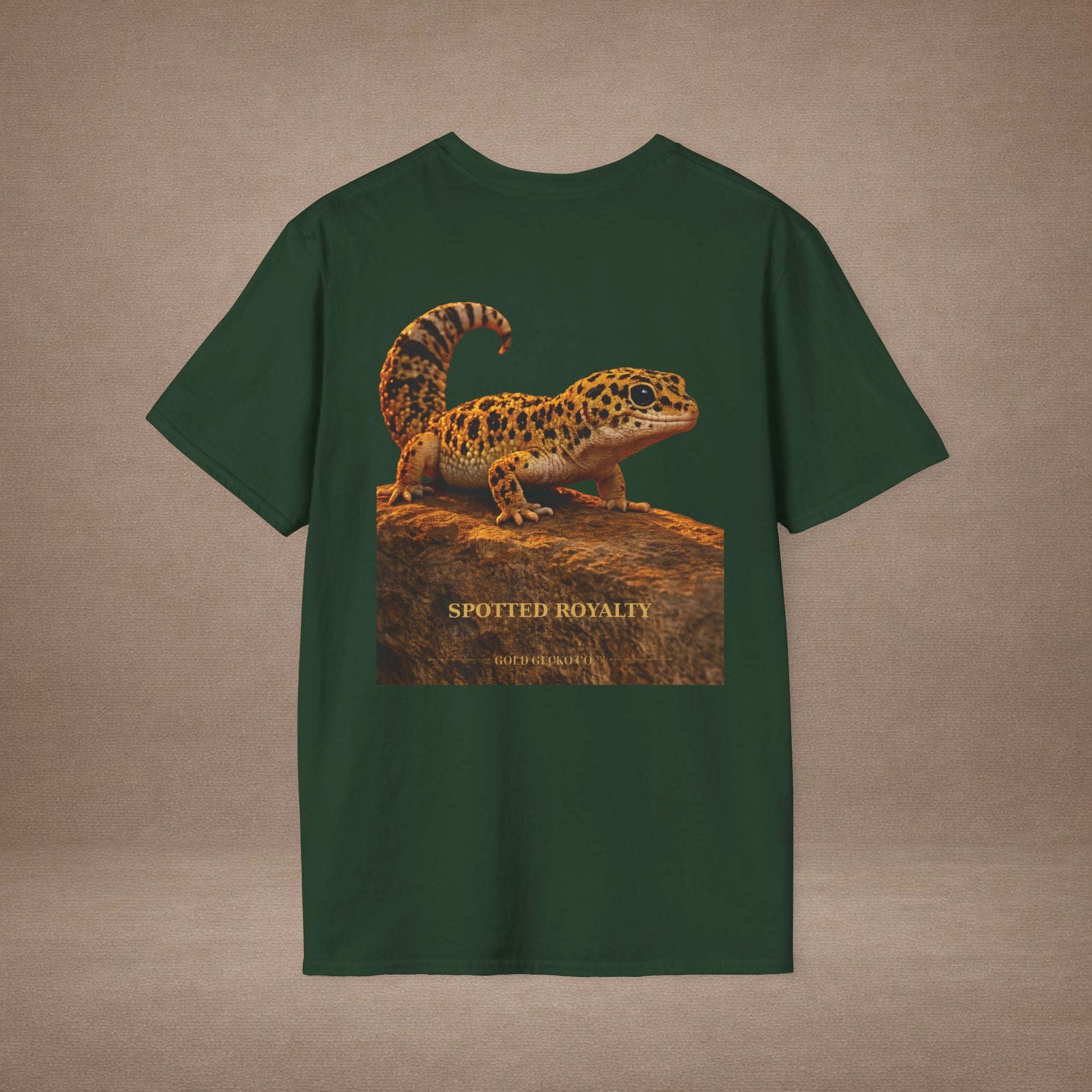 Leopard Gecko — Spotted Royalty — photoreal reptile portraits — the ultimate herp appreciation. Gold Gecko Co. Reptile Roll Call collection.