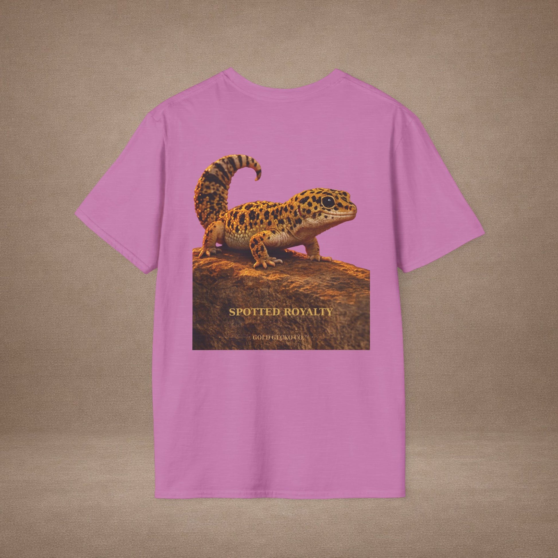 Leopard Gecko — Spotted Royalty — photoreal reptile portraits — the ultimate herp appreciation. Gold Gecko Co. Reptile Roll Call collection.