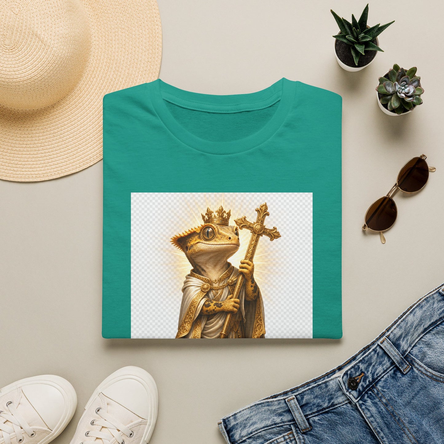 Gold Gecko Co. | Blessed and Dripped | Faith Gecko Tee