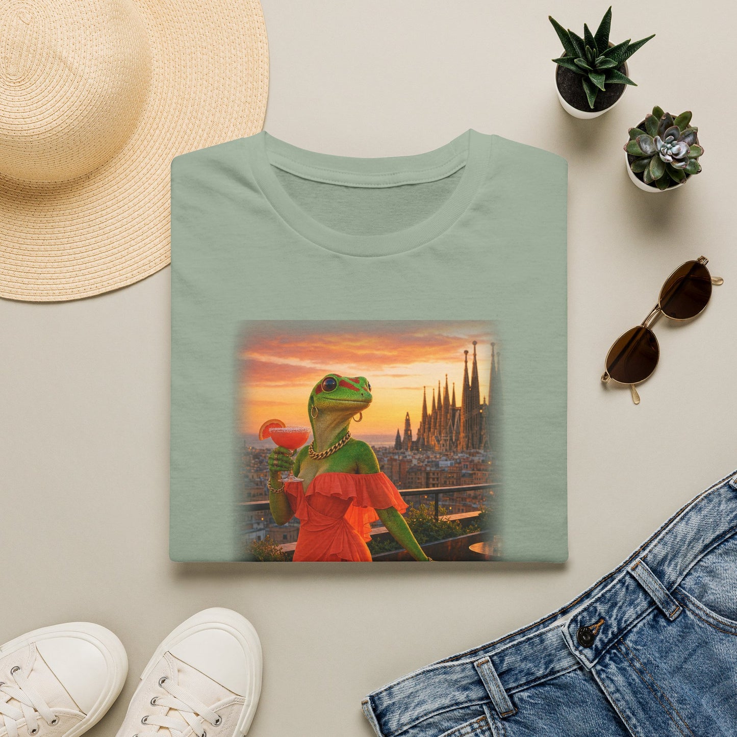 Gold Gecko Co.™ | Barcelona | Day Gecko | Comfort Colors 6500