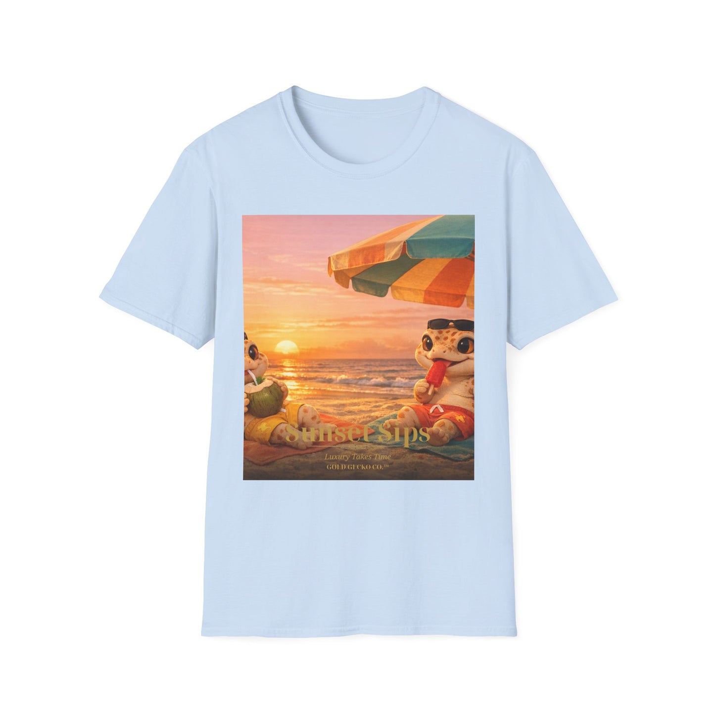 Col1404-04-V2-TS-Gildan64000-SunsetSips-Realistic-GoldGeckoCo