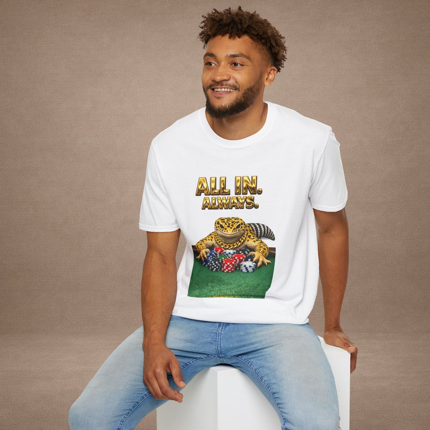Design #29-2   Gambling- All in Always- (Gold Letters)
